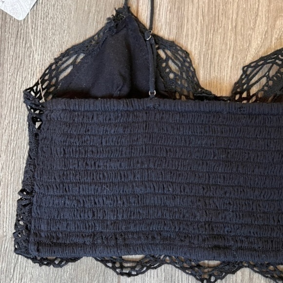 Free People Mariana Bralette In Black Size Extra Small - Picture 12 of 15